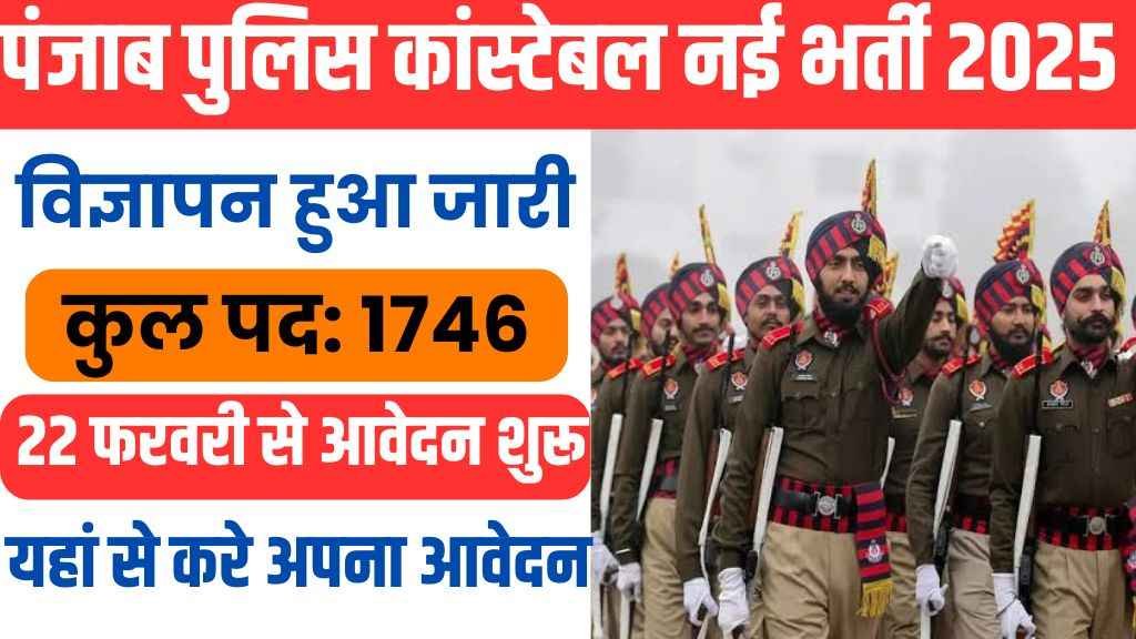 Punjab Police Recruitment 2025